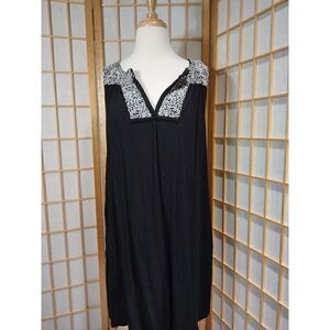 Half Moon Lg Embroidered Dress